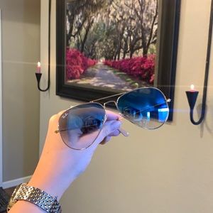 Ray Bans 58mm Gradient blue/gold